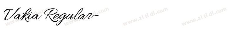 Vakia Regular字体转换 Vakia Regular字体转换